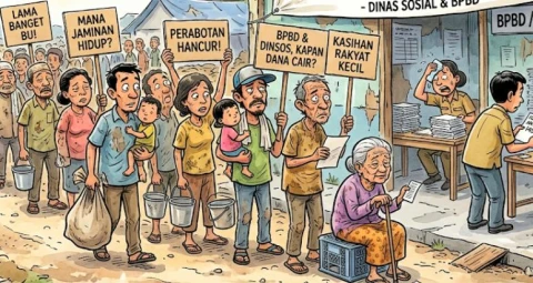 BPBD dan Dinsos Saling Lempar Bola Soal Data Bantuan Bencana di Tapteng