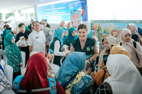 PKK Sumut Hadir Nyata, Bakti Sosial Kesehatan Warnai HKG ke-54 dan HUT ke-78 Sumatera Utara