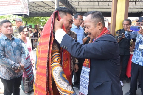 Lom Lom Suwondo SS, menghadiri Pelantikan Pengurus PPTSB Cabang Deli Serdang dan pengurus sektor se-Cabang Deli Serdang periode 2026&ndash;2030 di Bintang Jaya Hall, Lubuk Pakam, Minggu (26/4/2026).