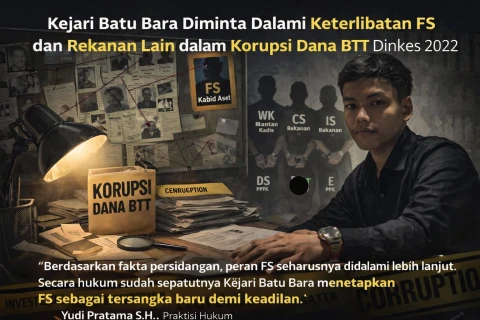 Kejari Batu Bara Didesak Tetapkan Tersangka Baru Terkait Korupsi Dana BTT Dinkes 2022: Inisial FS dan Rekanan Lain Jadi Sorotan