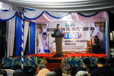 Guyuran Hujan Tak Surutkan Semangat Peserta saat Penutupan MTQN Kecamatan Siantar Selatan, Ini Pesan Wali Kota Wesly Silalahi