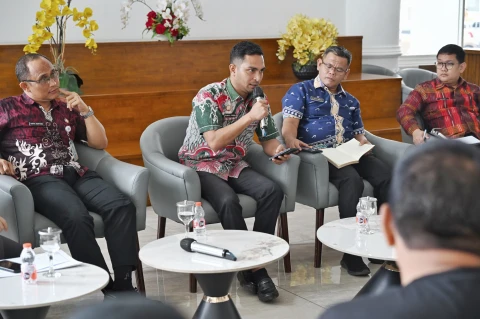 Temu Pers bersama Badan Kepegawaian Provinsi Sumatera Utara, Kegiatan ini difasilitasi Dinas Kominfo Sumut yang berlangsung di Lobby Dekranasda Lantai 1 Kantor Gubernur Sumut Jalan Diponengoro Nomor 30 Medan, Kamis (30/4/2026).