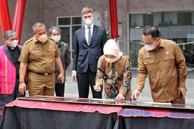 Menaker dan Wakil Dubes Austria Hadiri Kegiatan BLK Maritim di Medan
