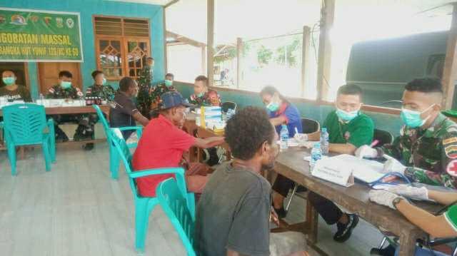 Anggota Komisi C DPRD Kabupaten Keerom Yahyah Sauri Kunjungi Pengobatan Massal Pos Yabanda