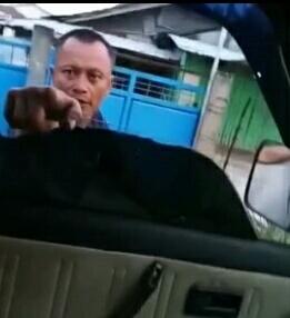 Pelaku saat beraksi