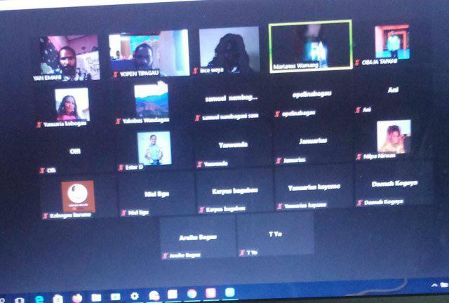 Diskusi publik Ikatan Pelajar Dan Mahasiswa Afrimasi Kabupaten Intan Jaya (IPMAI) Se-Indonesia