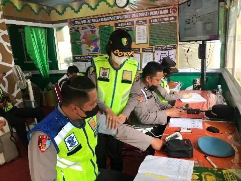 Karumkit Bhayangkara berikan layanan kesehatan kepada seluruh Personel Pam Lebaran
