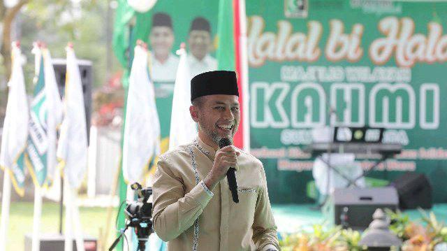 Musa Rajekshah menghadiri acara Halalbihalal Hari Raya Idulfitri di Medan, Sabtu (21/5).