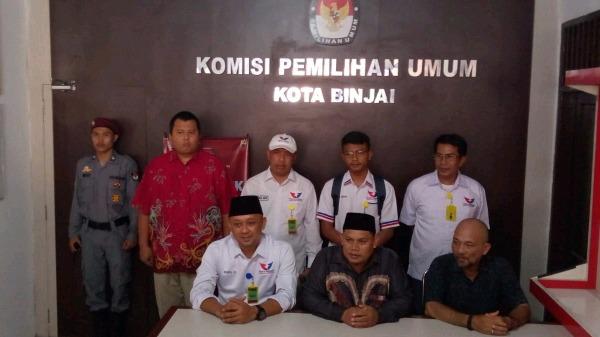 Jajaran pengurus DPC Perindo Binjai