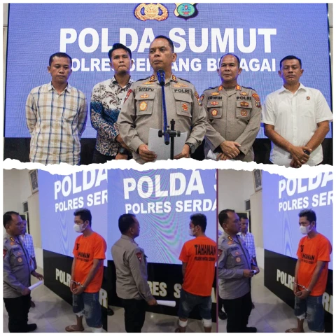 Konferensi pers terkait pengungkapan kasus pencurian dengan pemberatan (Curat) 