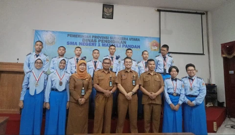 Siswa SMAN 1 Matauli Pandan Raih Mendali Emas dari Pusat Olimpiade Sains