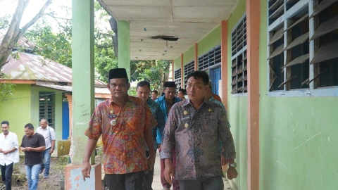 Wabup Tinjau Gedung SMPN 2 Galang, Pemkab Masih Buka Ruang Diskusi dengan Al Washliyah