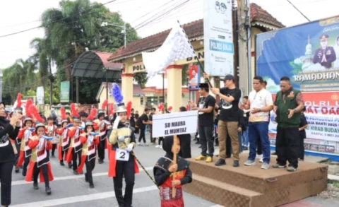 Pelepasan Pawai Kirab Budaya PDBI Kota Binjai