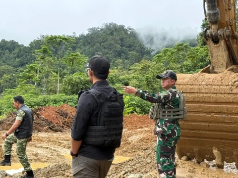 TNI Dukung Penertiban PETI di Wilayah Papua Tengah