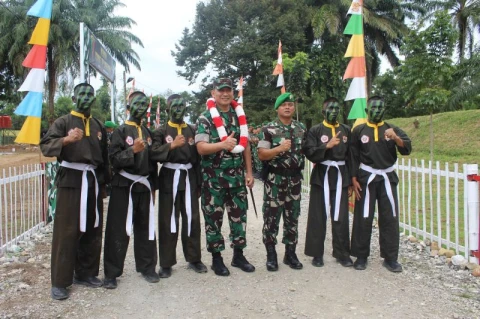Pangdam I/Bukit Barisan Mayjen TNI Hendy Antariksa Tinjau Batalyon TP 956/Sultan Bidar Alam 