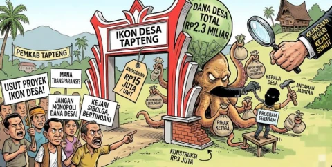 Kejaksaan Didesak Usut Proyek Ikon Desa Miliar di Tapteng yang Diduga Tabrak Aturan