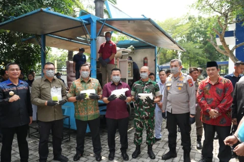 Bupati Bersama Forkopimda Musnahkan Sabu Tangkapan BNNK Deli Serdang