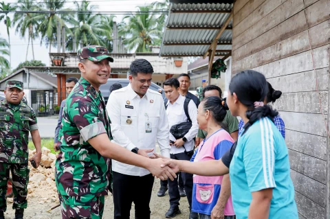 Dukung Karya Bakti Skala Besar TNI AD, Bobby Nasution Harapkan Percepatan Infrastruktur di Kepulauan Nias