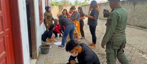 BNN Kota Binjai Gelar Deteksi Dini di 3 Kos Kosan, 16 Orang Positif Gunakan Narkoba