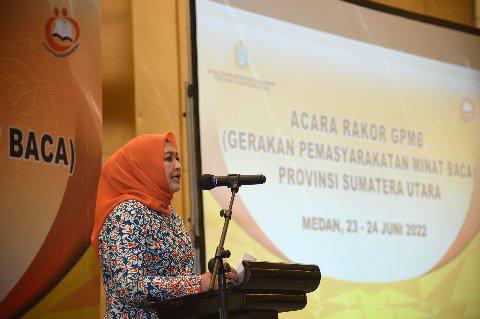 Nawal Lubis membuka Rapat Koordinasi (Rakor) GPMB Provinsi Sumut, Kamis (23/06).