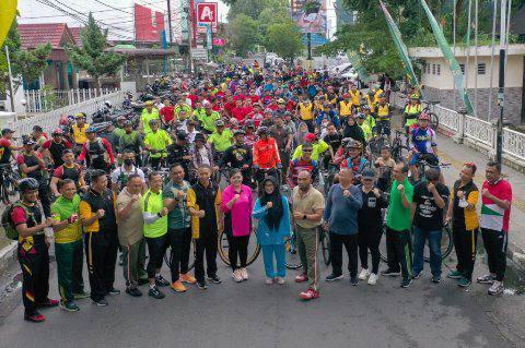 Siantar Car Free Day dalam rangka Hari Ulang Tahun (HUT) ke-72 Kodam I/Bukit Barisan (BB) dan HUT ke-76 Bhayangkara