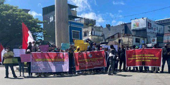 Aksi damai dukung pembentukan DOB Papua, Selasa (21/6)