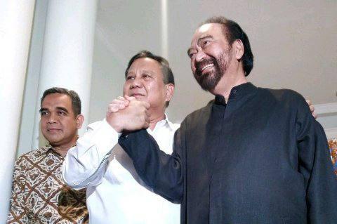 Prabowo Subianto dan Surya Paloh 