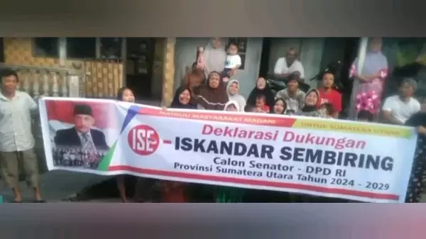Dukungan kepada Iskandar Sembiring 