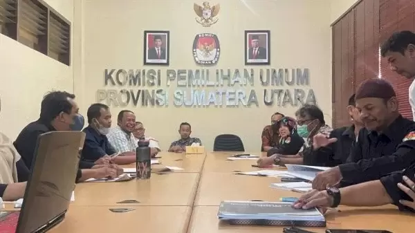 Ilustrasi kegiatan di KPU Sumut 