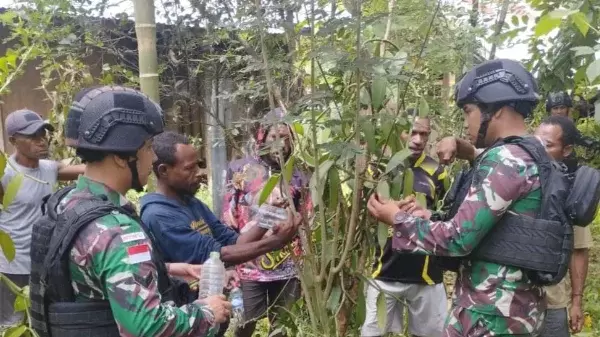 Pos Kalipao yang pada kesempatan ini mengajak masyarakat untuk mengintensifkan budidaya tanaman Vanili