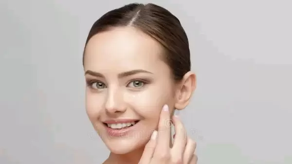 Ilustrasi wajah bersih dan segar