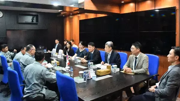 Pertemuan dengan delegasi Korea Selatan, di Mabes Bakamla RI, Rabu (21/6)