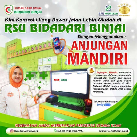 Kerennn... RSU Bidadari Binjai Terus Tingkatkan Pelayanan Dengan Menghadirkan Mesin Anjungan Mandiri