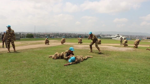 Pelatihan Tentara Kongo oleh Pasukan Garuda