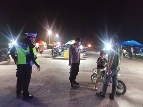 Polsek Kualuh Hulu Gelar Patroli Blue Light