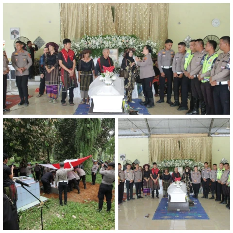 Upacara Kehormatan Terakhir untuk Aipda Syaiphulisa Sembiring