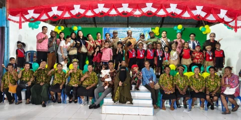 Penamatan siswa-siswi TK/PAUD se-Kecamatan Mindiptana TA 2024-2025