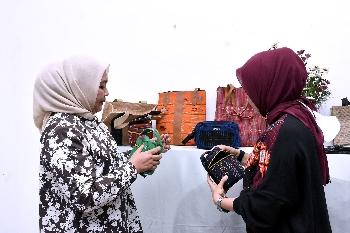 Pelatihan Pembuatan Souvenir Daerah Zona Dataran Tinggi II yang diselenggarakan di Mess Pemprov Sumut, Bukit Gundaling, Kecamatan Berastagi, Kabupaten Karo, Senin (25/7/2022).