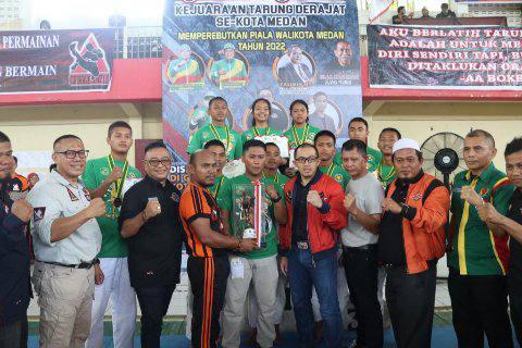 Penutupan Kejuaraan 9 Cabang Olahraga (Cabor) Piala Wali Kota Medan, Minggu (3/7/2022) di Gelanggang Remaja, Jalan Sutomo Medan. 