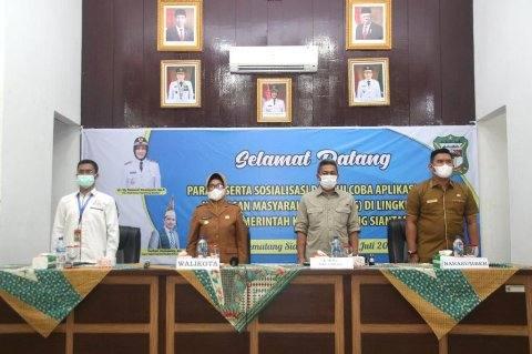 Pembukaan Sosialisasi dan Uji Coba Aplikasi Sistem Informasi Kepuasan Masyarakat (SiKeMas) di Lingkungan Pemerintah Kota Pematang Siantar