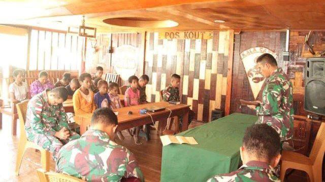 Ruang ibadah yang disediakan Satgas Yonif 126/KC Pos Kout