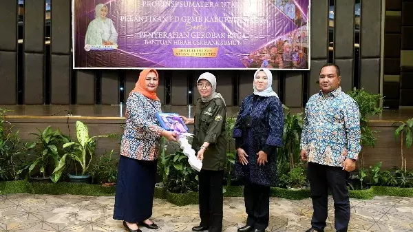 Nawal Lubis membuka Rapat Koordinasi GPMB Provinsi Sumut di Ballroom Hotel Le Polonia, Jalan Sudirman, Medan, Selasa (11/7/2023). 