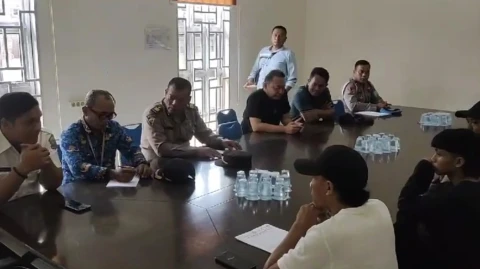 Pertemuan di Disnaker Perindag