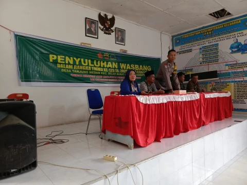 Wasbang dengan Tema "Pancasila dan Semangat Persatuan Membangun Desa" Digelar di Lokasi TMMD