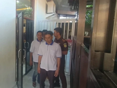 Pelaku setelah diamankan 
