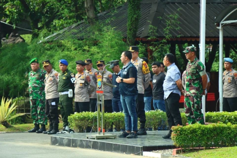 Jaga Status Quo Tim Gabungan Police Line THM Blue Star