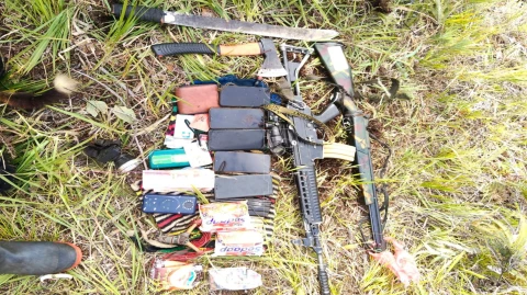 TNI berhasil mengamankan sejumlah barang bukti