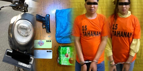 Ledakkan Senjata Api Kearah Petugas, Pasutri Ini Akhirnya Diringkus Saat Bawa 1 Kg Sabu