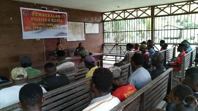 Penyuluhan Wawasan Kebangsaan kepada warga Kampung Atapo, Distrik Mimika Barat