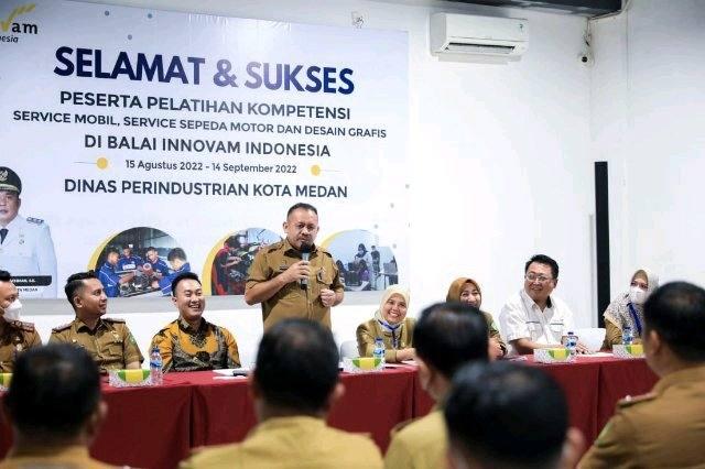 Pembukaan pelatihan kompetensi, Senin (15/8/2022) di Balai Innovam Indonesia, Kompleks CBD Polonia.